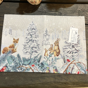D�KKESERVIET SKOVENS DYR 35x45 CM