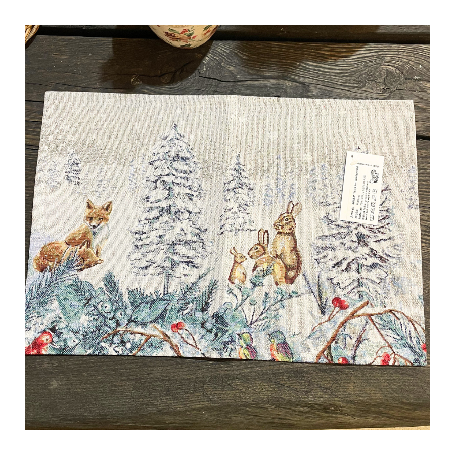 D�KKESERVIET SKOVENS DYR 35x45 CM