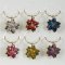 VINGLAS MARK�RER BLOMSTER 6 STK.