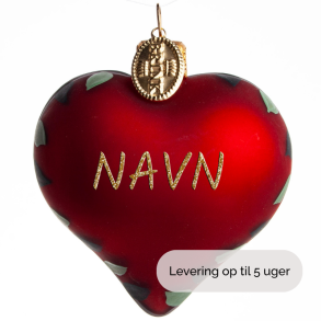 HJERTE MED NAVN 5 CM R�DT