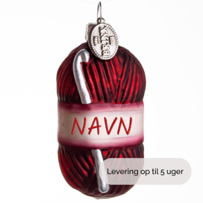 GARN H�KLE 6 CM BORDEAUX NAVN