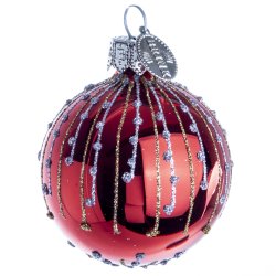 KUGLE MUM 5 CM RUBIN BLANK