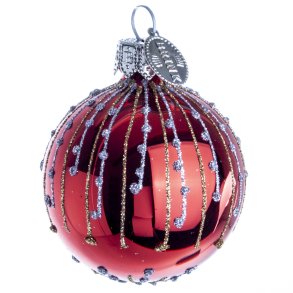 KUGLE MUM 5 CM RUBIN BLANK