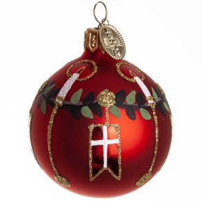 KUGLE 2014 FLAG DANNEBROG 6 CM