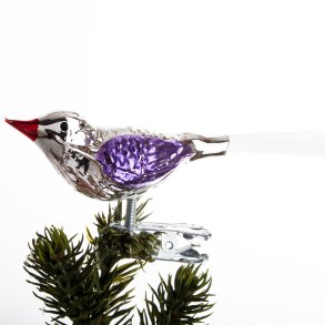 FUGL 10 CM SLVFARVET/LILLA