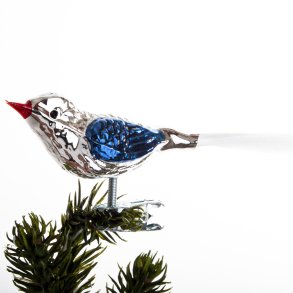 FUGL 10 CM SLVFARVET/BL 