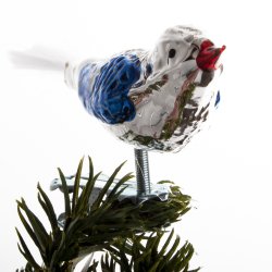 FUGL 10 CM SLVFARVET/BL 