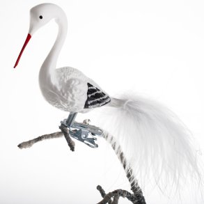 STORK 15 CM FJERHALE