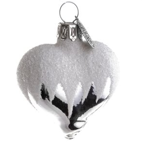 HJERTE MED SNE 4,5 CM