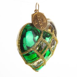 FLETHJERTE 4 CM GRN GULDFARVET