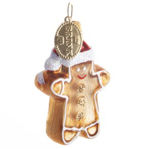 HONNINGKAGE MAND 4 CM GULDFARVET KNAPPER