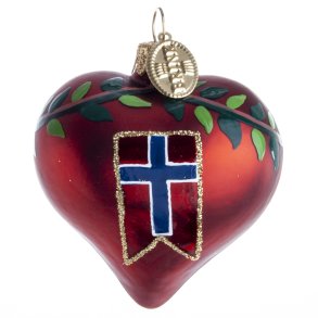 HJERTE FLAG 5 CM RDT NO