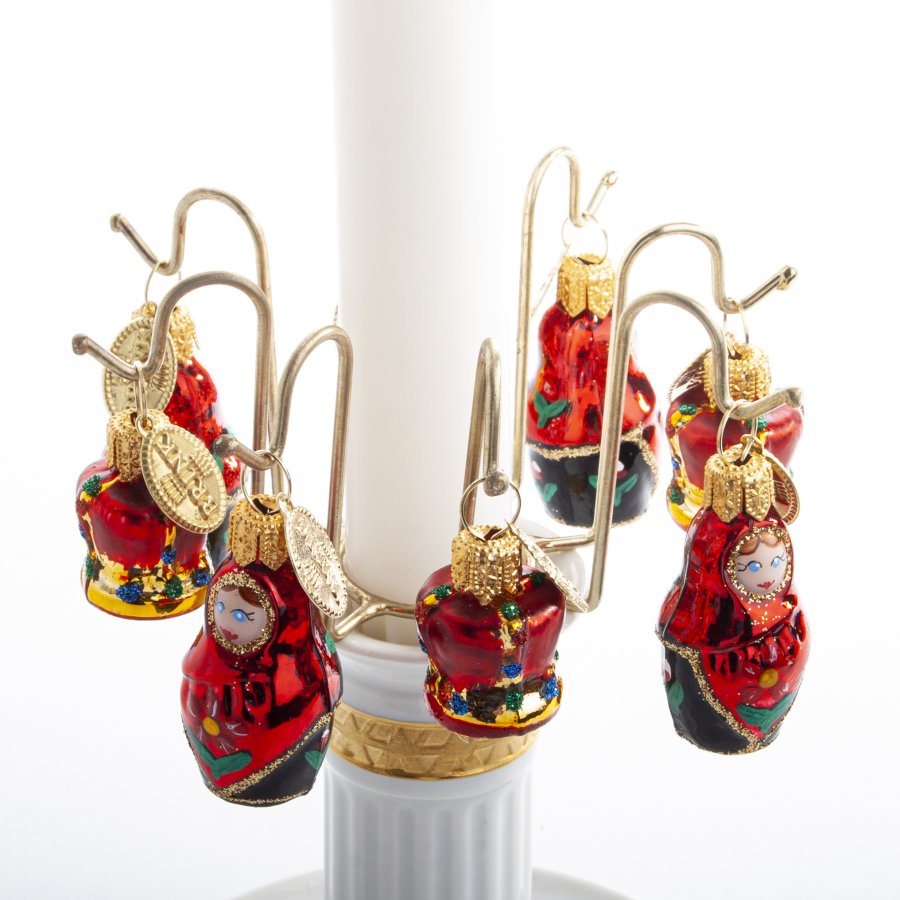 MANCHET H 5 x DIA 10 CM GULDFARVET