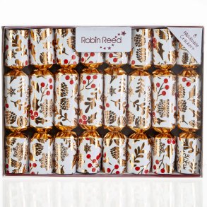 KNALLERT 14 CM VINTERB�R 8 STK R�D GULD