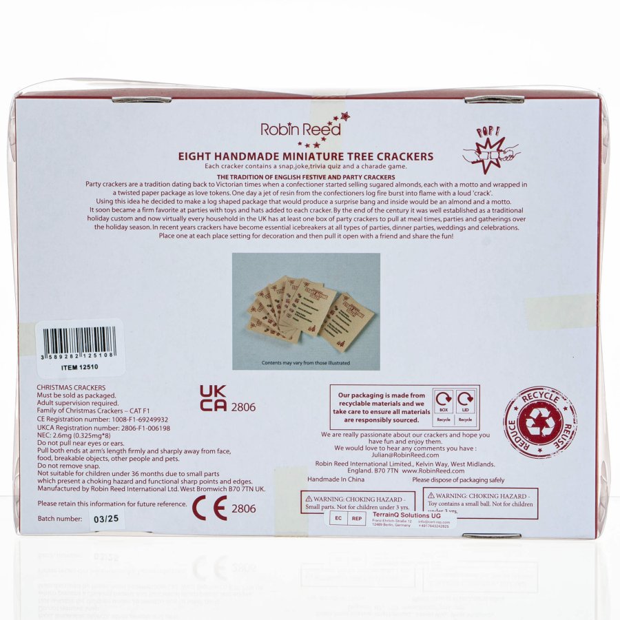 KNALLERT 14 CM JULESTRMPE 8 STK RD GRN