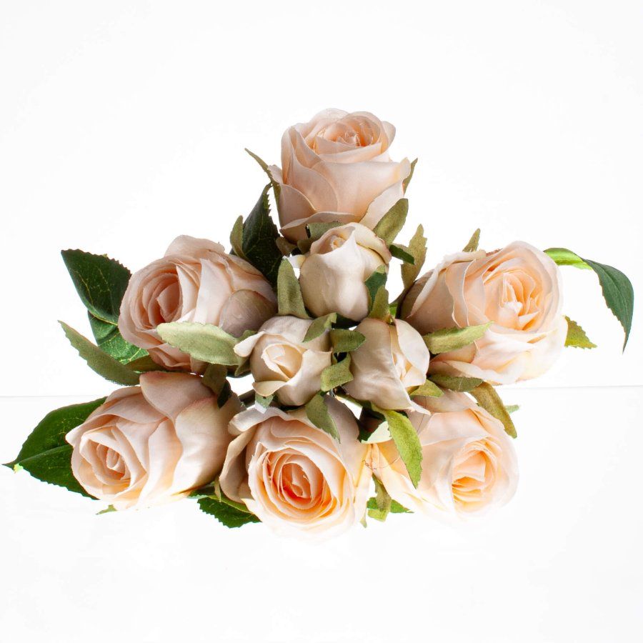 ROSENBUKET 23 CM CREME