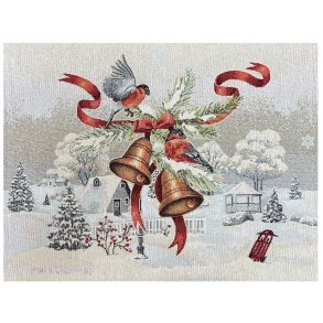 D�KKESERVIET JULEKLOKKE 35x45 CM