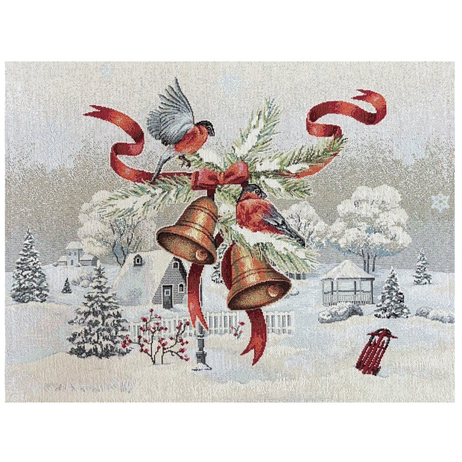 DKKESERVIET JULEKLOKKE 35x45 CM