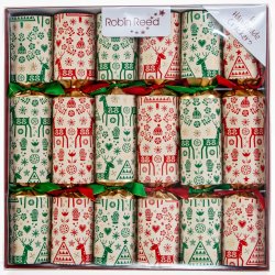 KNALLERT 30 CM JULETR 6 STK RD GRN