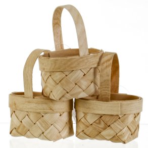 FLETTET KURV 8,5 CM NATUR