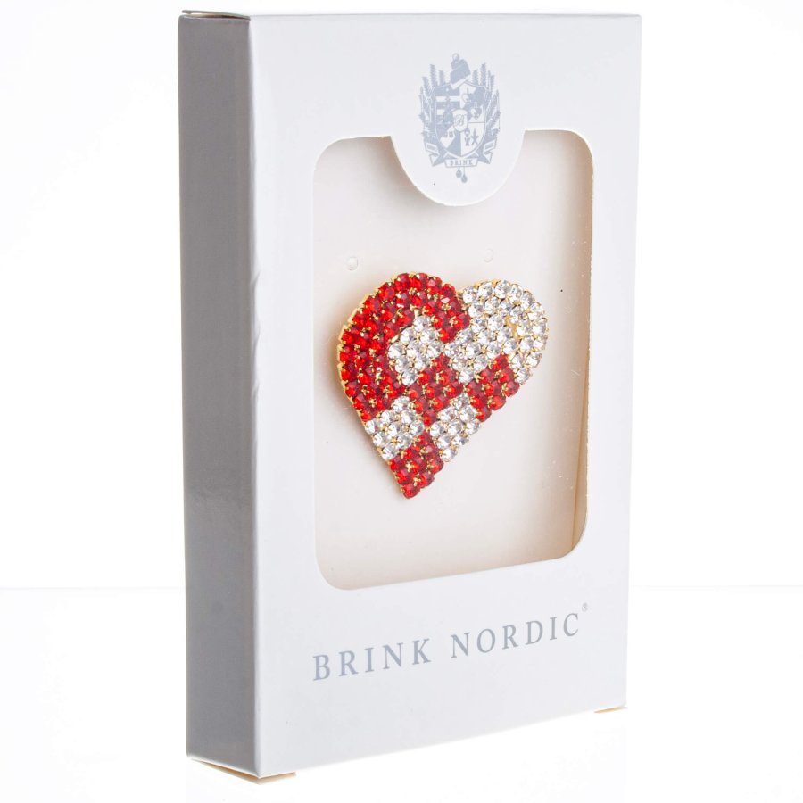 BROCHE FLETHJERTE 4 CM RDT