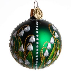 KUGLE LILJEKONVAL 6 CM GRN MAT