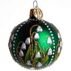 KUGLE LILJEKONVAL 6 CM GRN MAT