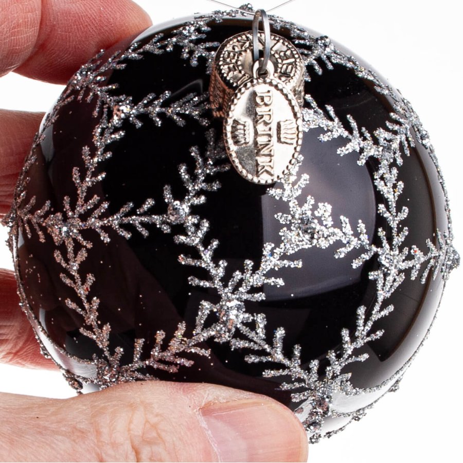 KUGLE DIWA 7 CM SORT SLVFARVET