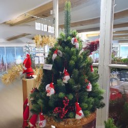 JULETR MRK GRN 90 CM U/LED