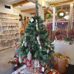 JULETR MRK GRN 90 CM U/LED