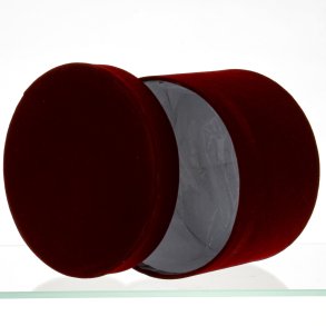 �SKE RUND VELOUR 15 CM R�D