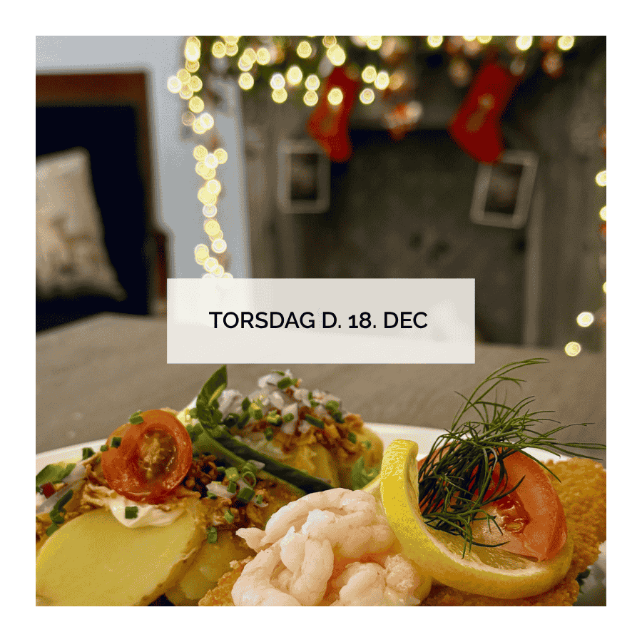 SMRREBRD TORS. 18. DEC KL. 12 (2 stk. + 1 vand/l)