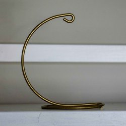 METALKROG 13 CM GULDFARVET