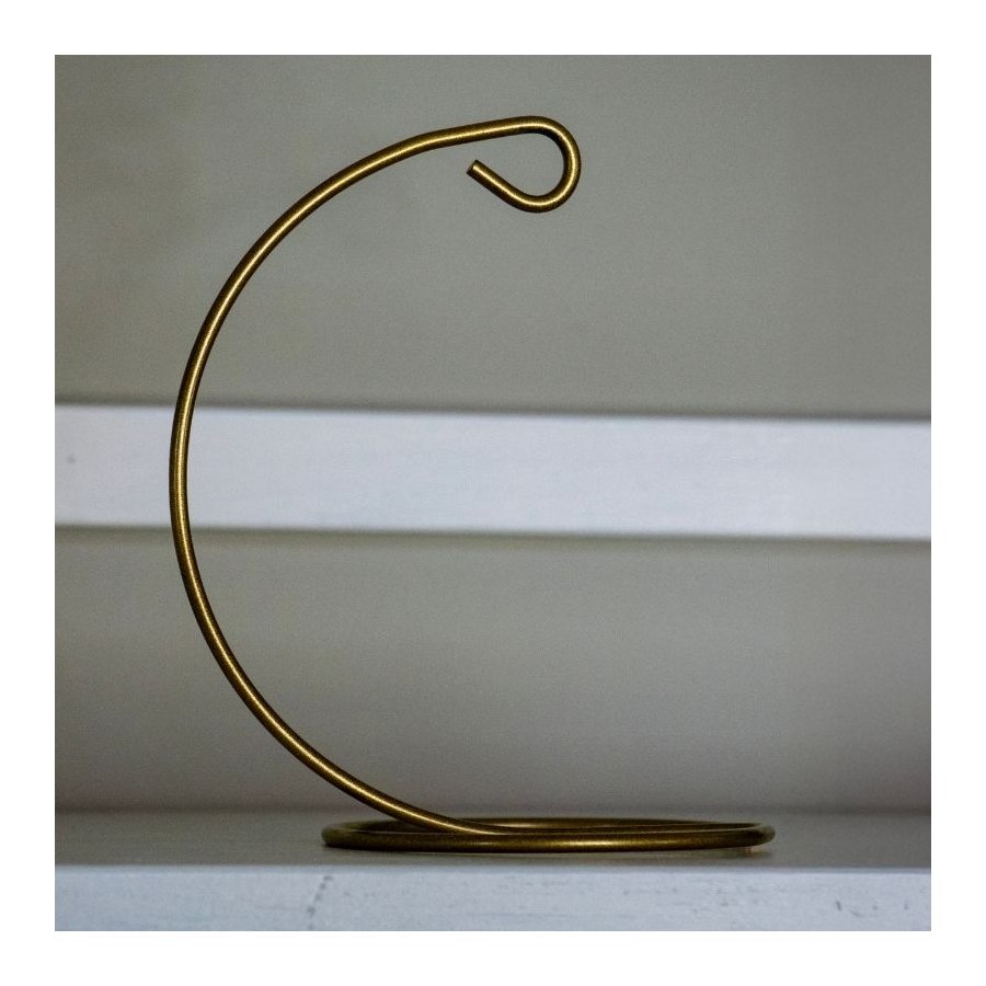 METALKROG 15 CM GULDFARVET