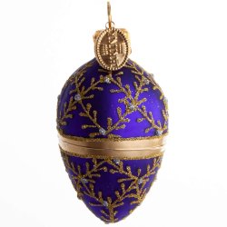 G DIAMANT 6 CM LILLA GULDFARVET