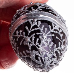 G DIAMANT 6 CM SORT SLVFARVET