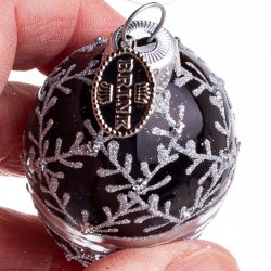 G DIAMANT 6 CM SORT SLVFARVET