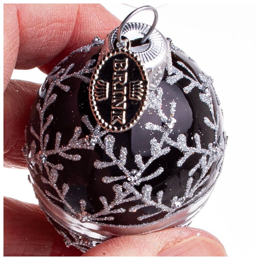 G DIAMANT 6 CM SORT SLVFARVET