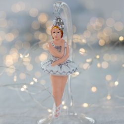 BALLERINA KORSET HVID/SLVFARVET