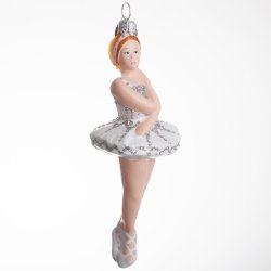 BALLERINA KORSET HVID/SLVFARVET