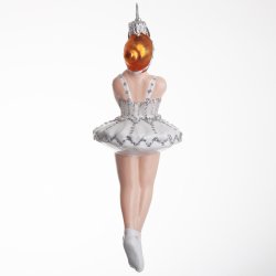 BALLERINA KORSET HVID/SLVFARVET