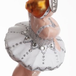 BALLERINA KORSET HVID/SLVFARVET