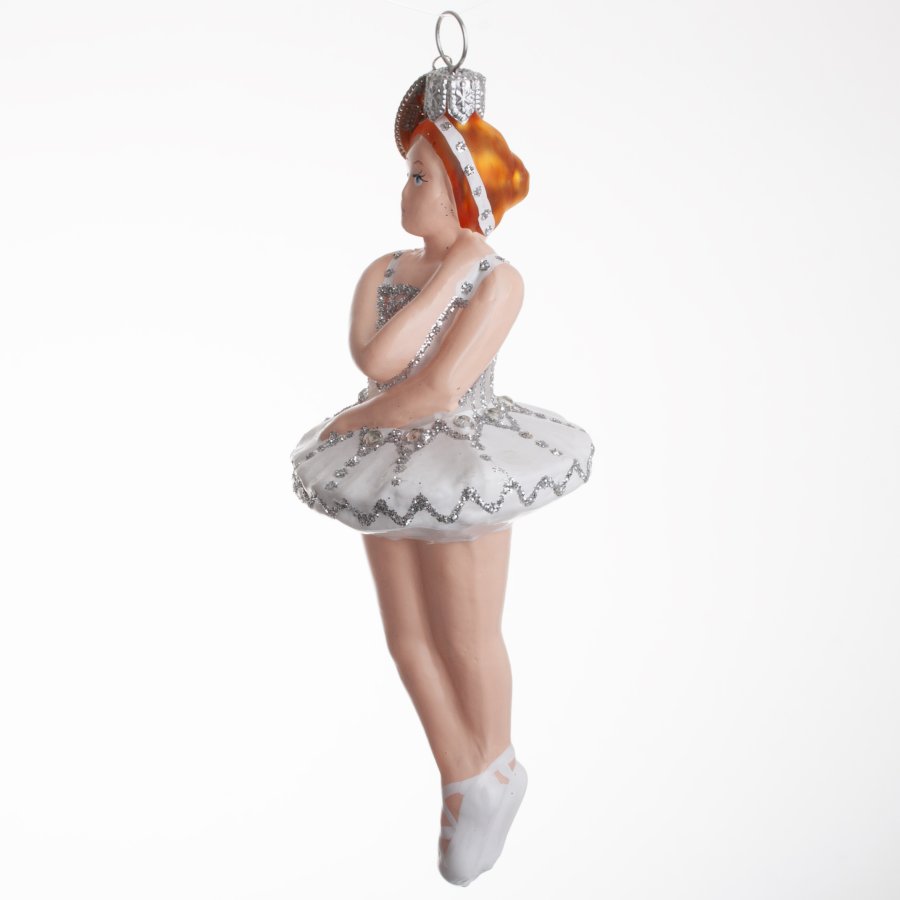 BALLERINA KORSET HVID/SLVFARVET