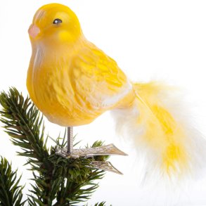 FUGL KANARIEFUGL 15 CM GUL