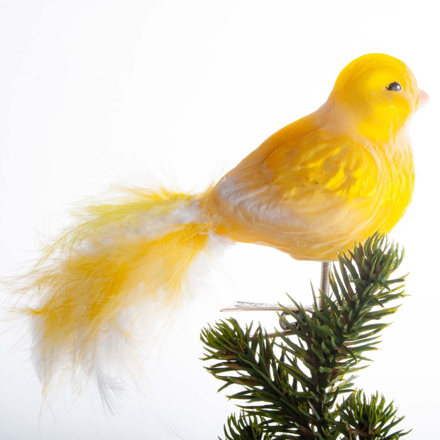 FUGL KANARIEFUGL 15 CM GUL