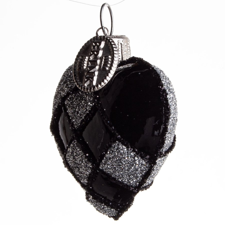 FLETHJERTE 4 CM SORT SLVFARVET BLANK