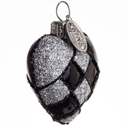 FLETHJERTE 4 CM SORT SLVFARVET BLANK