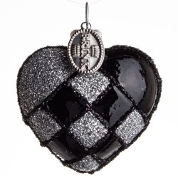 FLETHJERTE 4 CM SORT SLVFARVET BLANK