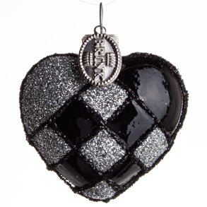 FLETHJERTE 4 CM SORT SLVFARVET BLANK