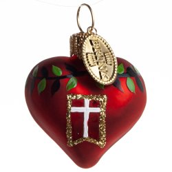 HJERTE DANSK FLAG 4 CM